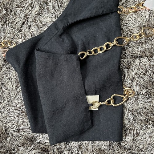 NWT! Cult Gaia The Joey Top Size L Black Backless Chain Top Tank DressCasual - Picture 8 of 19