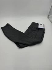 Members Mark Grey High Rise Ankle Leggings Large 