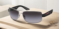 PRADA LINEA ROSSA PS 50ZS 1BC09U Silver Gradient Grey 65 mm Men's Sunglasses