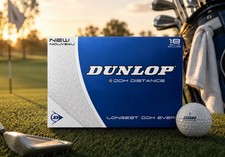 Vintage Dunlop DDH Distance Golf Balls 18-Pack Sealed NOS