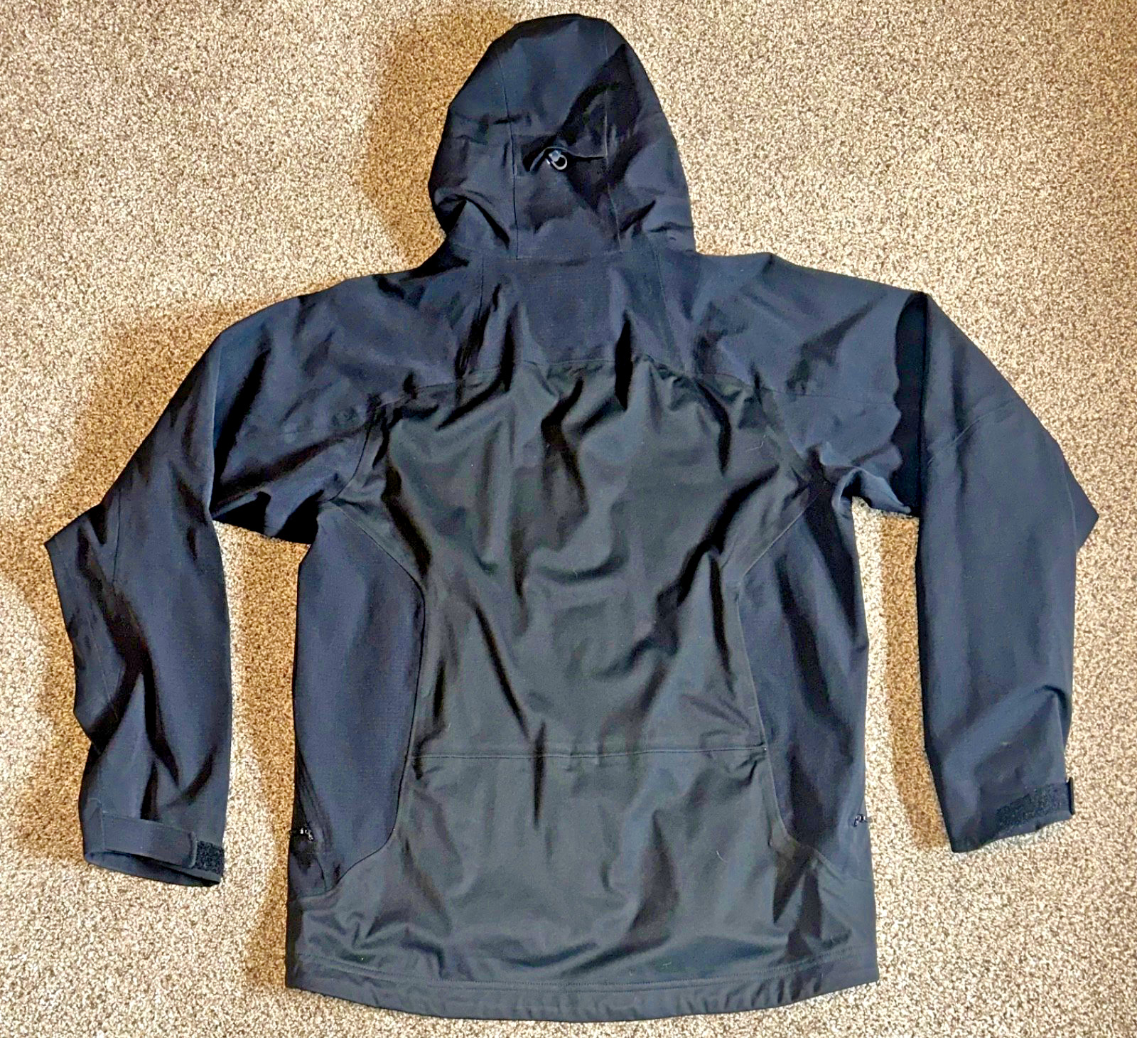 REI Elements E1 Men's Black Rain Jacket Hooded Wa… - image 16