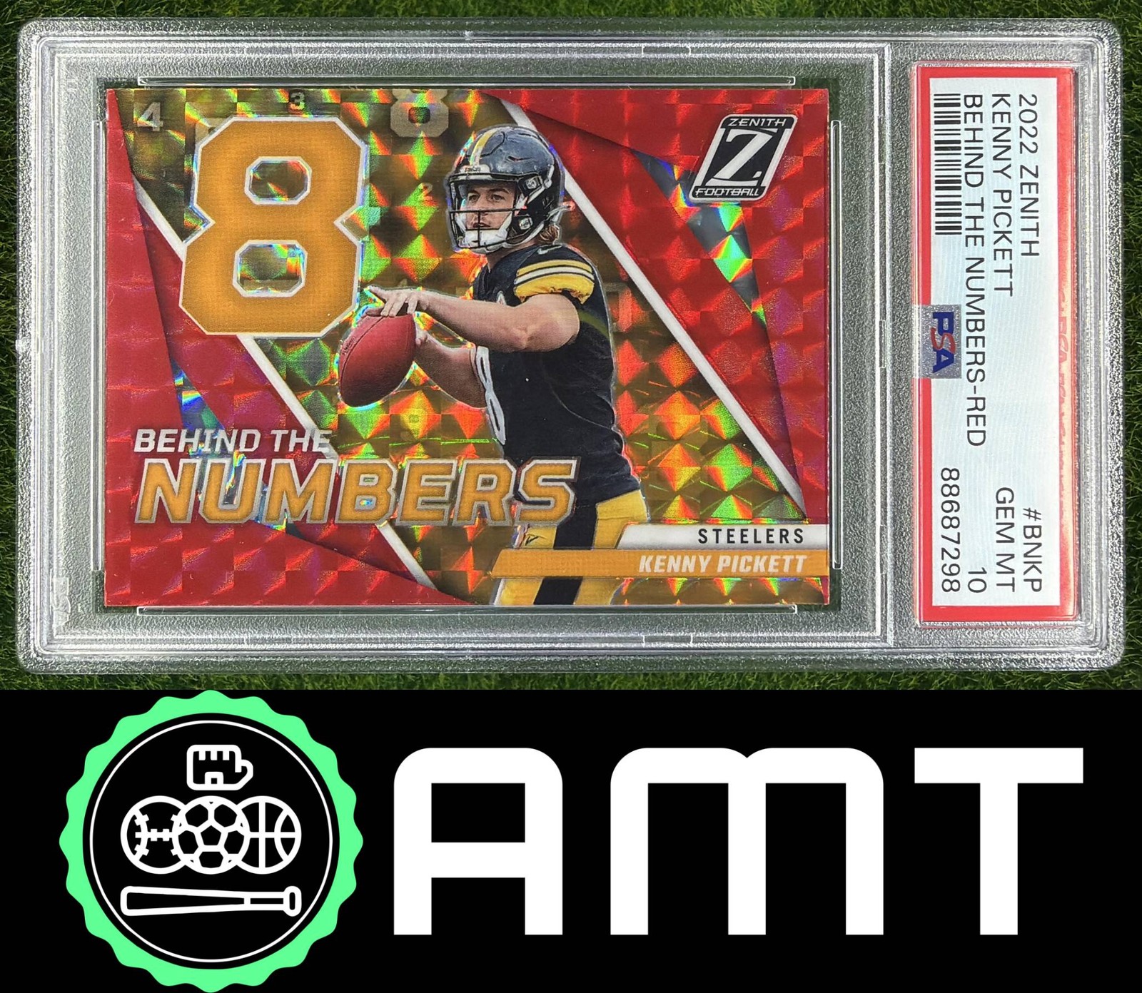 Kenny Pickett Panini Zenith Behind the Numbers #BNKP Red
