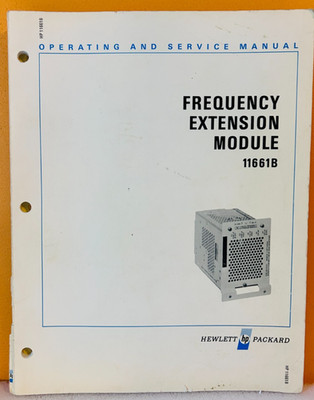 HP 11661-90021 Model 11661B Frequency Extension Module Oper & Service Manual.