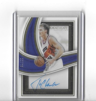 2022-23 Panini Immaculate - Shadowbox Signatures Tom Chambers #SBS-TOM /12/75