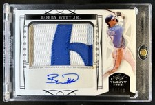 2022 Leaf Trinity Bobby Witt Jr. Patch Auto Foil Silver Rookie RC #/99