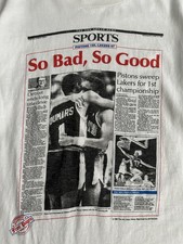 RARE Vintage 1989 Detroit Pistons Championship Shirt Hanes Beefy-T Made in USA