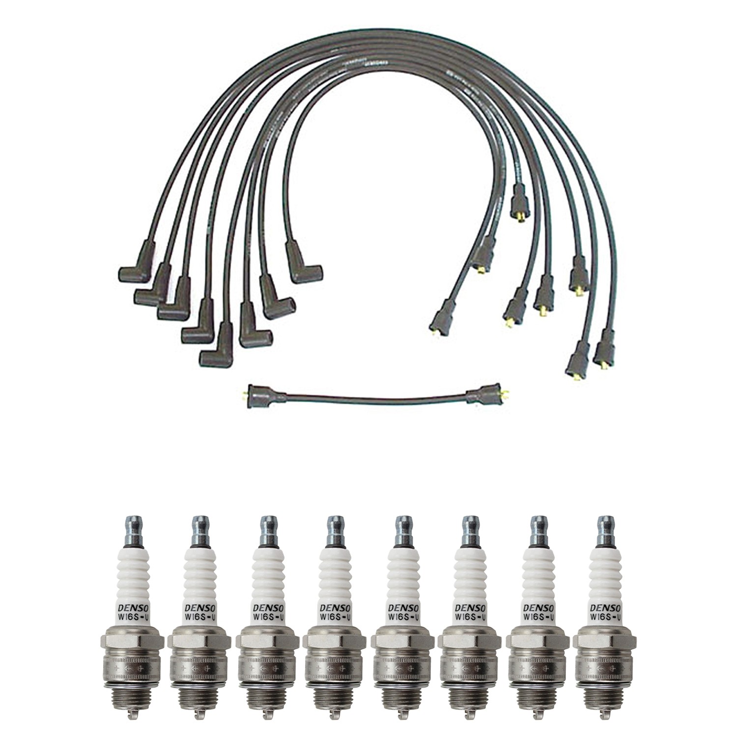 Denso Ignition Wire and Spark Plug Kit for Chevrolet Chevy II El Camino V8