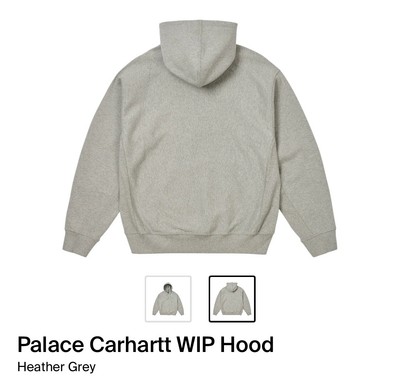 トップス PALACE x Carhartt WIP Hood \"Heather Grey Buy Palace x Carhartt WIP Hood 'Heather Grey' - I035649 HEAT