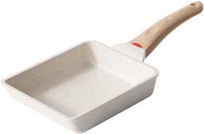 Tamagoyaki Pan,Japanese Omelette Pan,White Tamagoyaki Egg Pan, Non Stick Rectang