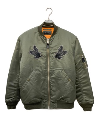 The BONEZ MA-1 JACKET、カーキ、S The BONEZ MA-1 JACKET、カーキ、S
