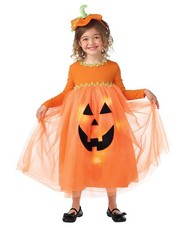 Seasons Light Up Pumpkin Costume,Size for Kids 3-4 T 3-4T, Orange