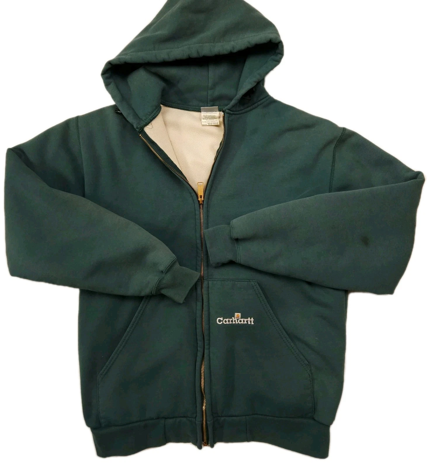 Vintage Carhartt K129 Hoodie Men's Medium Green Thermal Lined Zip Up USA MADE
Opens in a new window