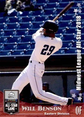 2018 Midwest League All-Star Game Eastern Division #4 Will Benson - NM Card