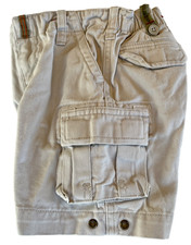 VTG 2005 BABY GAP BOYS Rugged Seamed Seat 3D Cargo Grommet Shorts 12-18M Khaki