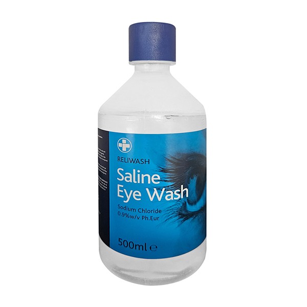 900EW Saline Eye Wash 500ml x4 Single Use Garage Workshop Home Garden By Future