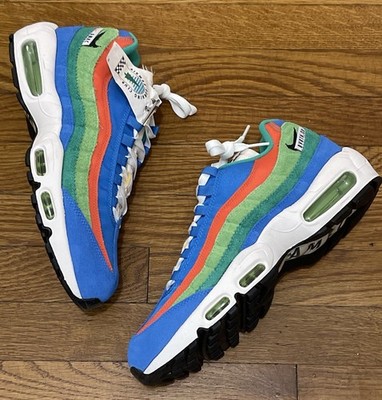 Nike Air Max 95 SE Size 10 Men s - LTPhoto Blue /Black-Roma Green Running Club