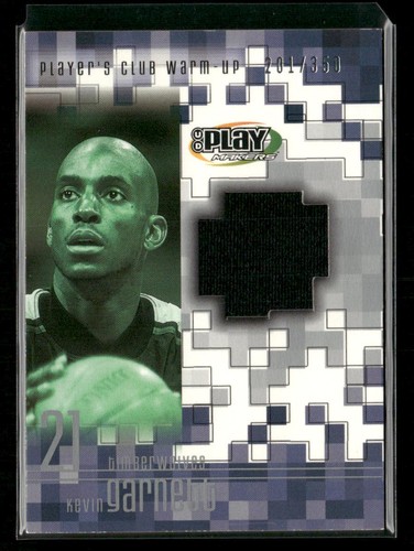 2001-02 UD PlayMakers Limited #KG-W Kevin Garnett Player's Club Warm Up #/350 - Picture 1 of 2