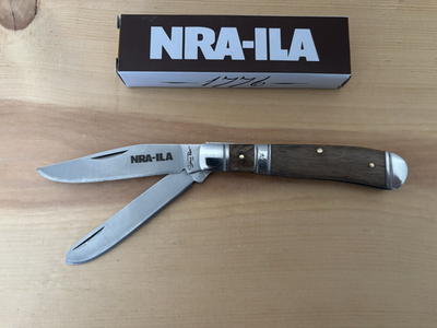 Stone River 1776 Engraved NRA ILA Trapper 2 Blade Folding Pocket