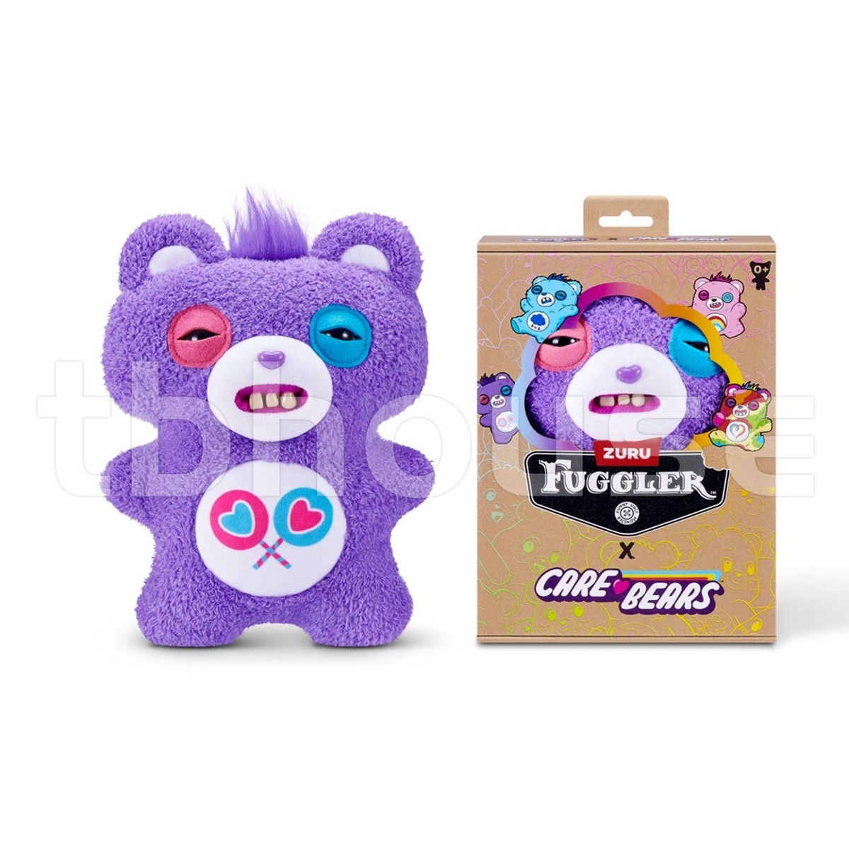 CARE BEARS x FUGGLER zuru PLUSH SET OF 4 doll FUNNY UGLY MONSTER