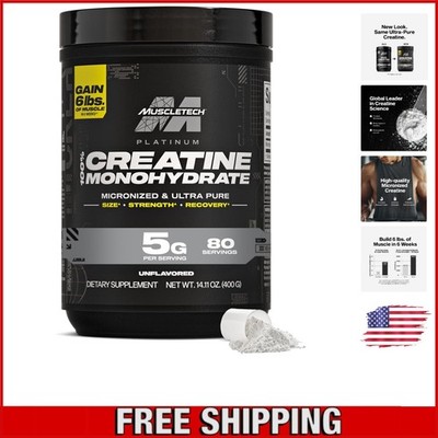 Ultra-Pure Micronized Creatine Monohydrate Powder - 14.11oz for Peak Performance