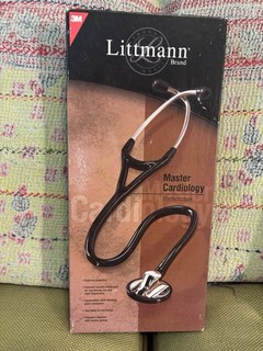 3M Littmann Master Cardiology Stethoscope Black Pre Owned 27”