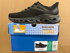 Skechers Hands Free Swift Fit Mens Size 9.5 Black Slip On Glide Step NIB