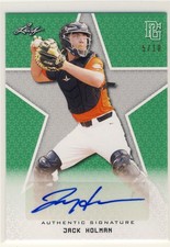 JACK HOLMAN 2020 Leaf Perfect Game PG Green AUTO /10 UCSB