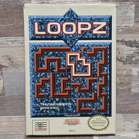 Loopz (Nintendo NES) Complete in Box CIB Authentic Tested 