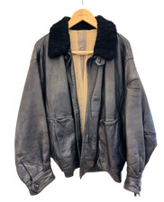 1985 Issey Miyake Men Real Sheepskin Leather Jacket Vintage 40 Years Old Black