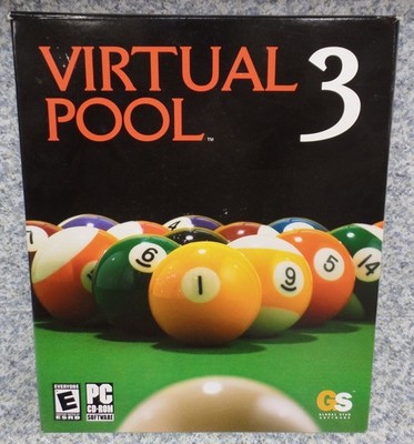Video Game PC Virtual Pool 3 Vintage 2004 BIG BOX #2 NEW SEALED
