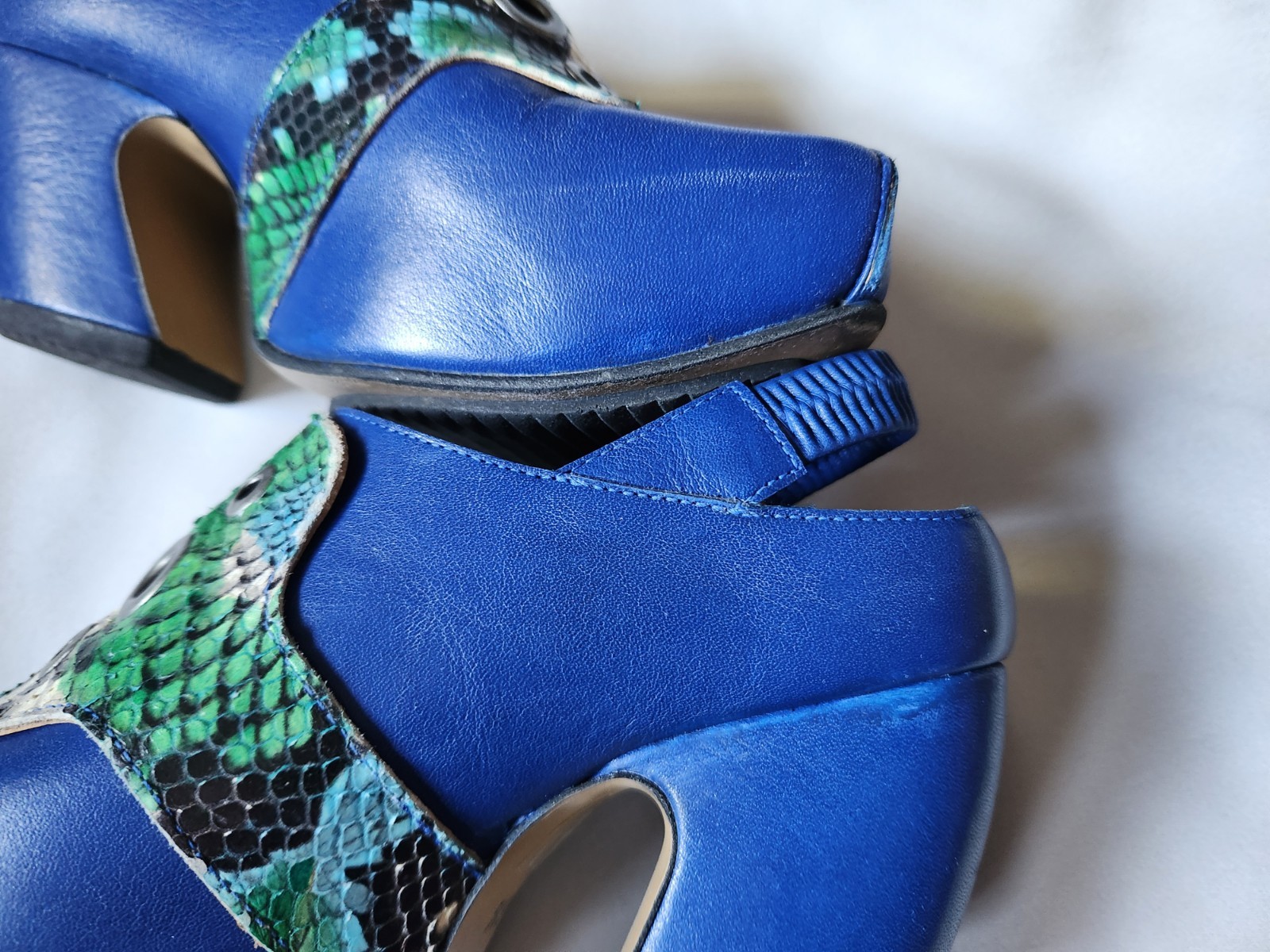 John Fluevog Prepare Buzz Python Platform Shoes. … - image 8