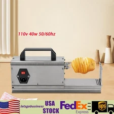 Electric Twisted Spiral Potato Cutter Auto French Fry Twisted Potato Tower 110V
