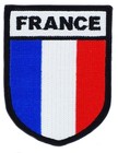 patch ecusson brode thermocollant ou a coudre  drapeau France blason militaire