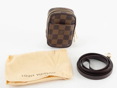 LOUIS VUITTON Pouch Bag Ebene Okapi Damier Canvas LV Brown N61738 authentic