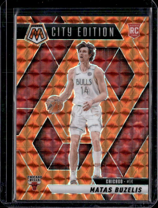 2024-25 Panini Mosaic #273 Matas Buzelis Orange Mosaic #/249