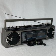 VTG Realistic SCR-33 Boombox AM/FM Duel Cassette Recorder Radio TESTED VG