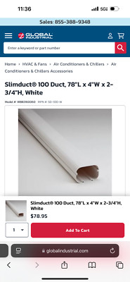 slim duct SD-100-w