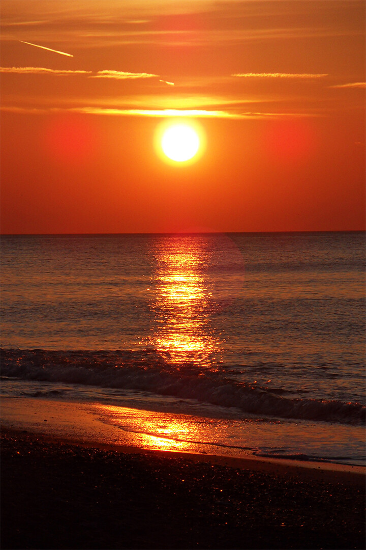 Beautiful Sunset Landscape Print Canvas Wall Art Home Decor