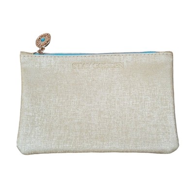 IPSY Stay Golden Makeup Bag July 2021 Beauty Carrying Case Storage Compartment