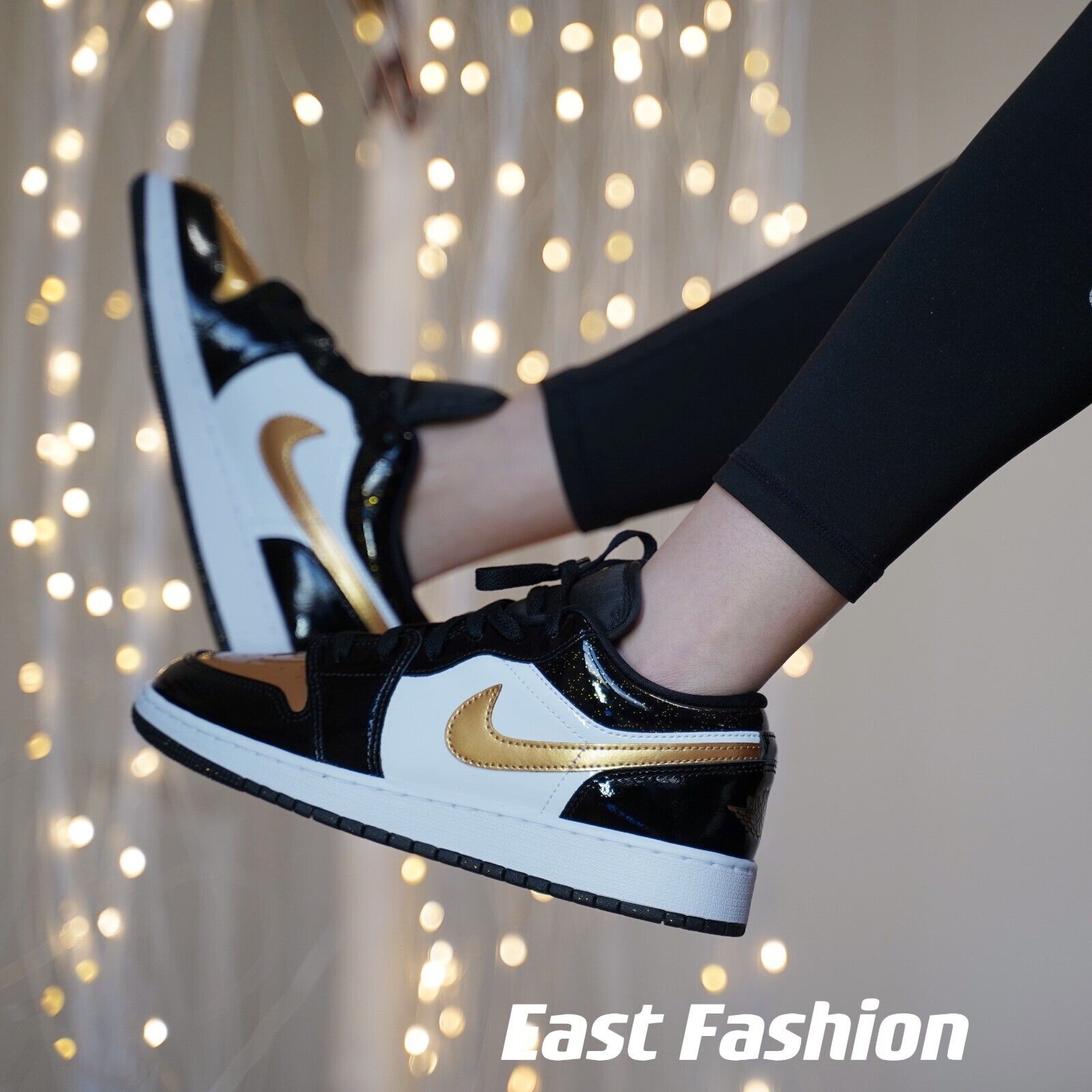 gold air jordan 1 low