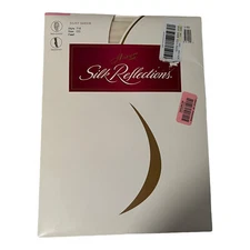 Vintage Silk Reflections Silky Sheer NonControl Top Size CD Pearl 715 Sandalfoot