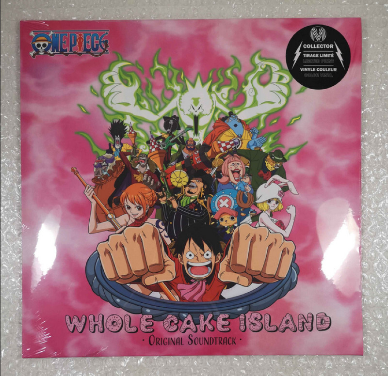 VINYLE ONE PIECE - WHOLE CAKE ISLAND - ORIGINAL SOUNDTRACK (1LP PINK) - NEW