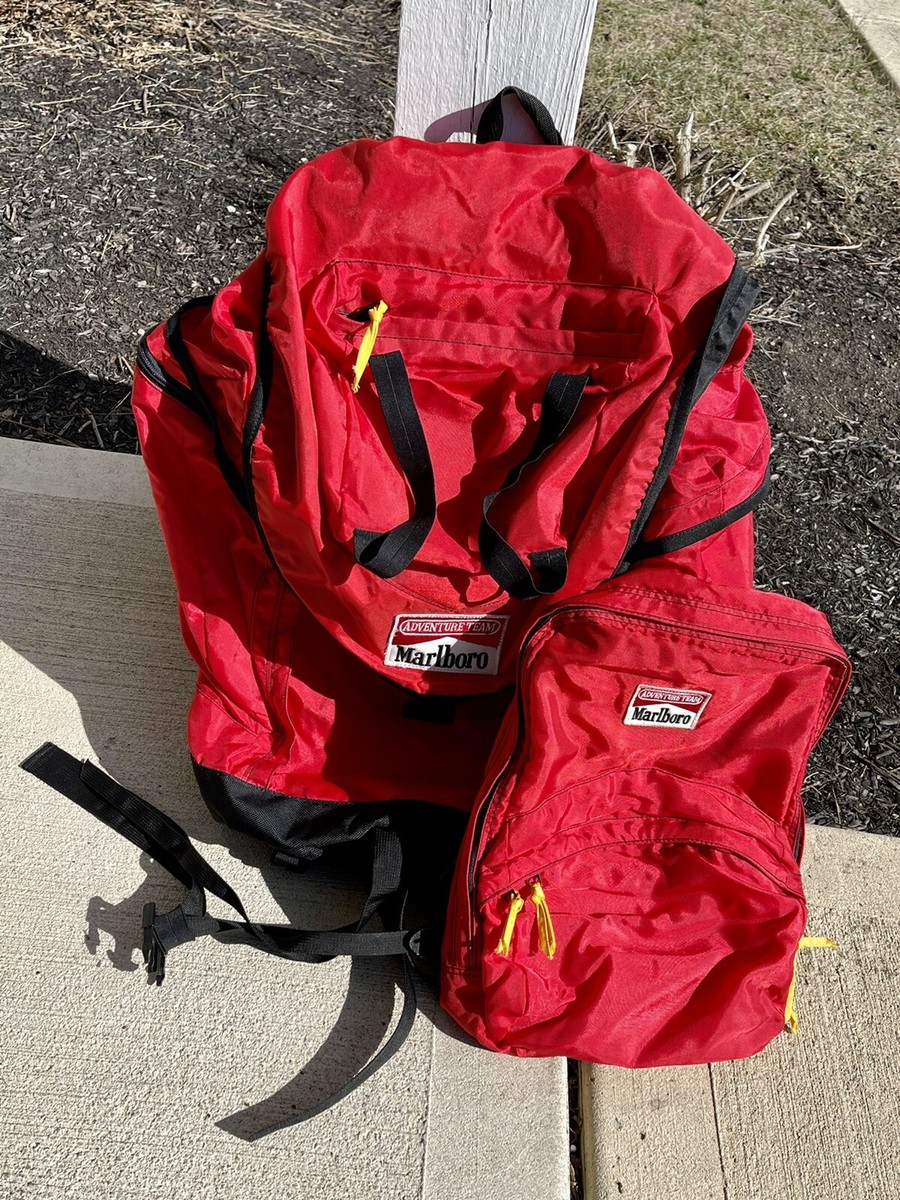 Vintage Marlboro Adventure Team 2pc Hiking Bag & Backpack | eBay