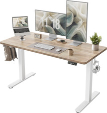 Height Adjustable Electric Standing Desk, 55 X 24 Inch, Sit Stand up Desk, Splic