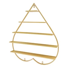 Wall Nail Polish Storage Racks 5Tiers Heart-shaped Display Rack Polish Organizer