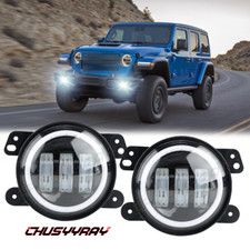 Newest 2pc 4 Led Fog Lights Front Driving Lamps For Jeep Wrangler Jk Jl Tj Newest 2pc 4 Led Fog Lights Front Driving Lamps For Jeep Wrangler Jk Jl Tj
