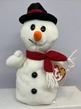 Ty Beanie 1996 SNOWBALL the Snowman RETIRED PVC Pellets Christmas MWMT