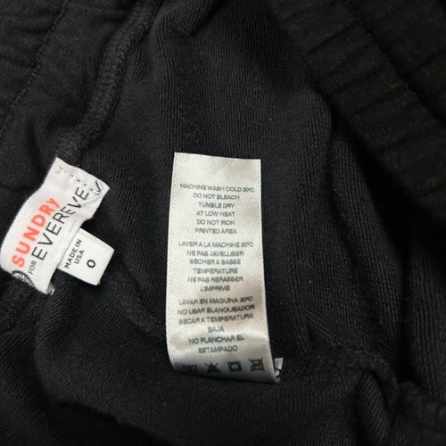 Sundry x Evereve Everyday Cargo Black Joggers Size 0 EUC Soft - Picture 6 of 10