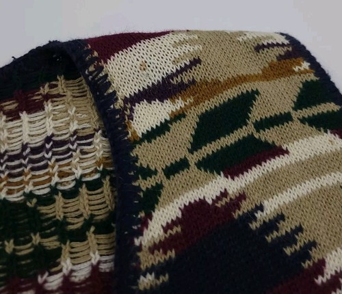 Vintage Structure Multicolor Southwest Native Aztec Pattern Button Sweater Vest - Picture 4 of 6