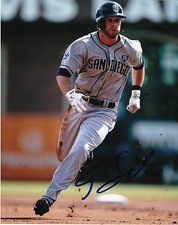 CORY SPANGENBERG  SAN DIEGO PADRES  ACTION SIGNED 8x10